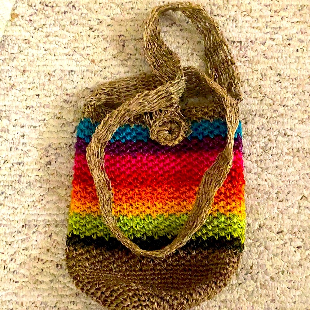 Woven basket bag from Puerto Rico